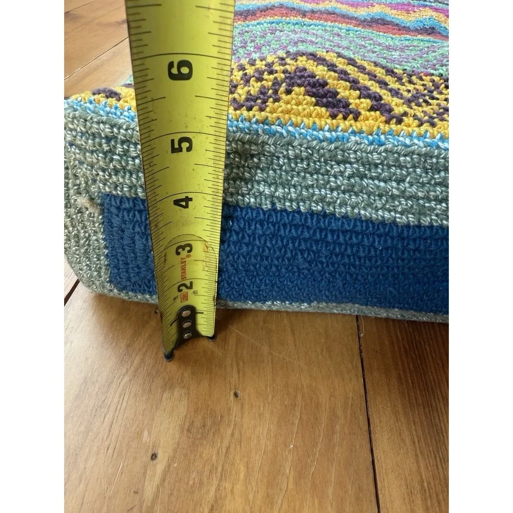 Bamboo Trading Co. Boho Weekender Bag Handmade Guatemala Handwoven Leather Strap